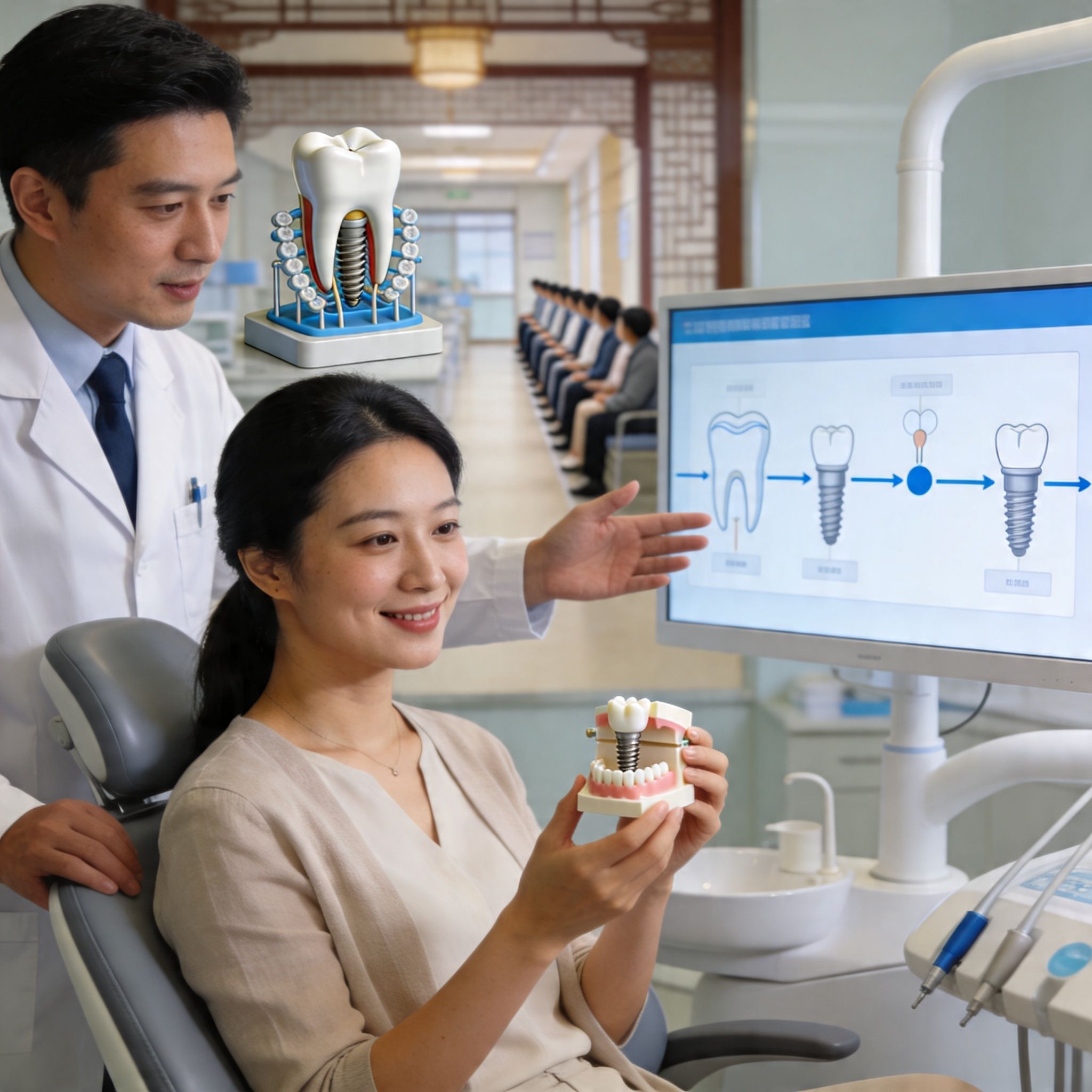 Hooked image: local patient booking appointment for affordable implants