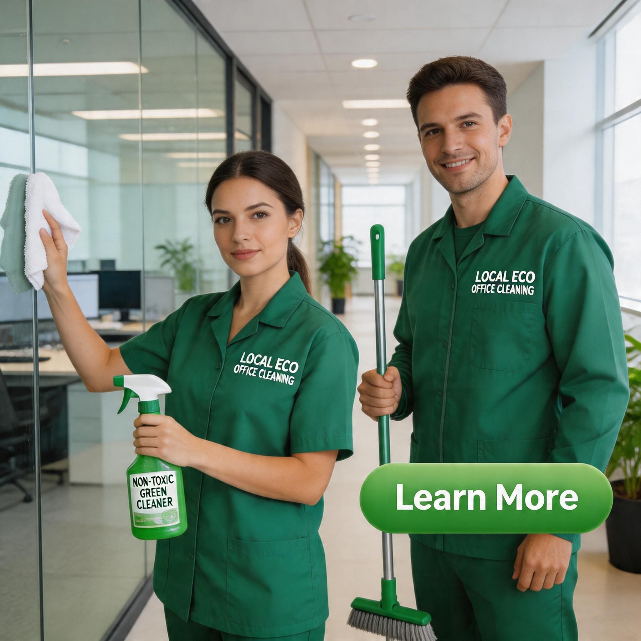 Local commercial cleaning in office building